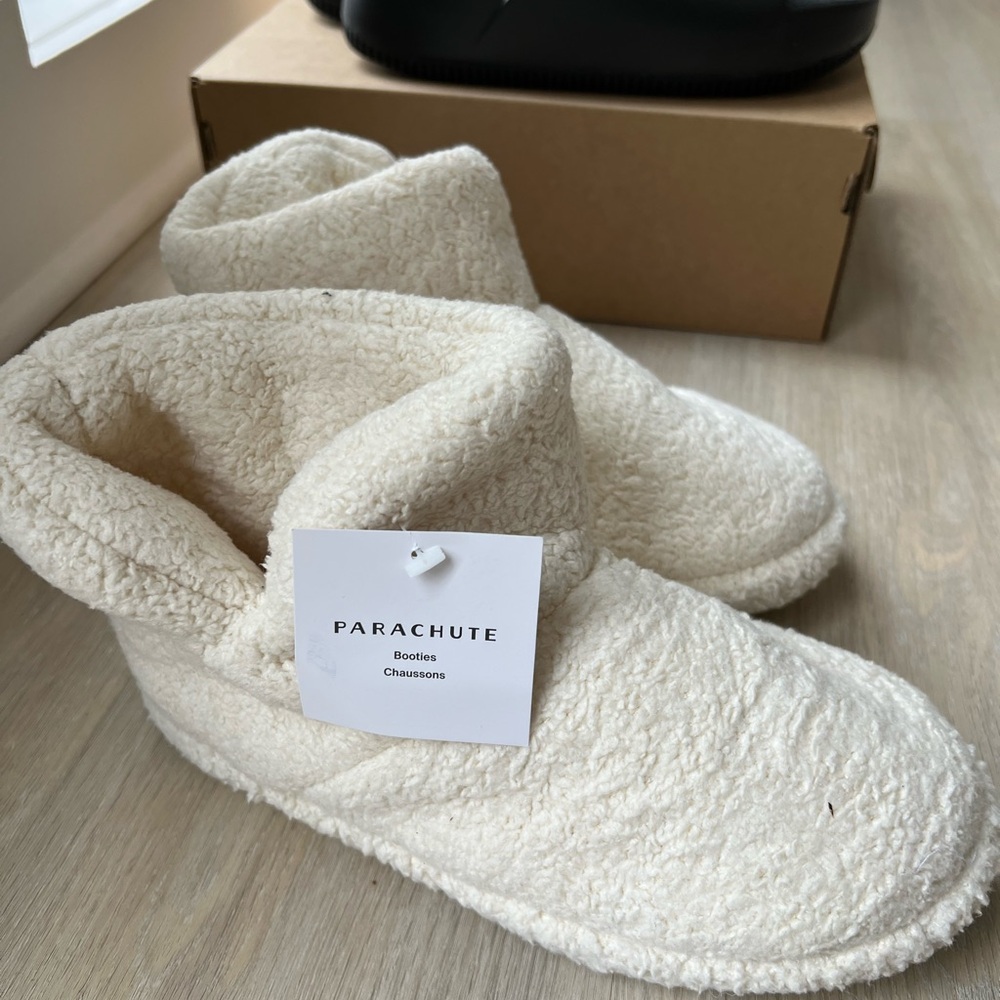 Parachute Cream Bootie Slippers